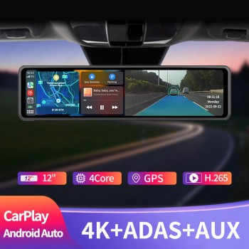 10.26 4K ADAS Dash Cam Wireless CarPlay & Android Auto Dashboard